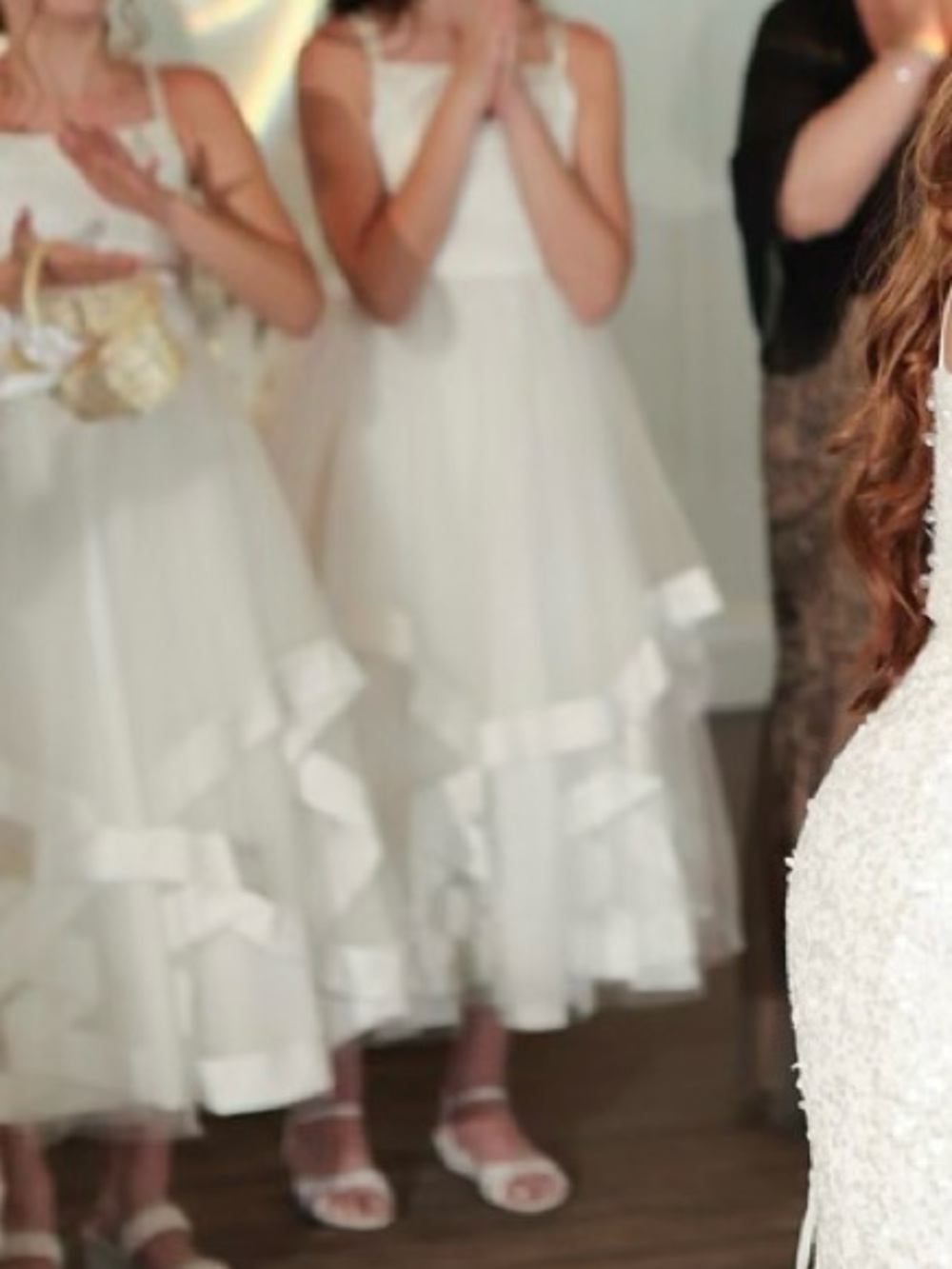 David’s Bridal Flower Girls Dress - Picture 3 of 4